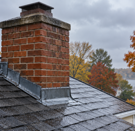 Chimney Leaks During Wind-Driven Rain on Long Island
