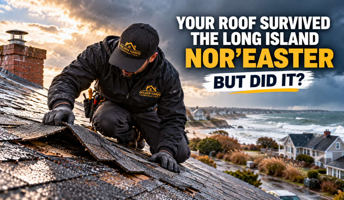 Storm-Damaged Roof Inspection by the Coast